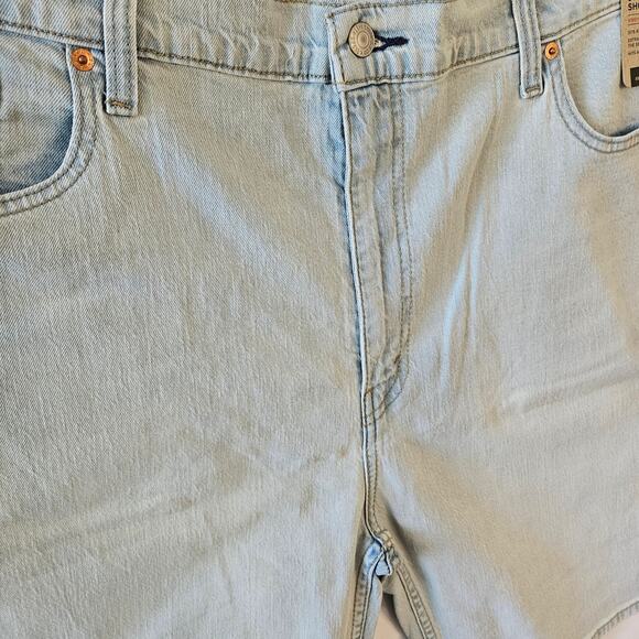 Levi's [Read] 405 Standard Denim Shorts Stone Washed Blue 42x10 - Picture 3 of 11